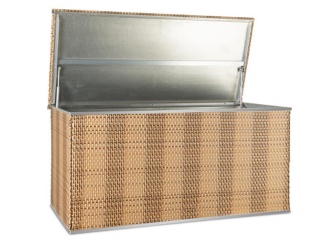 Příslušenství pro Balkonová zástěna Scobax Balcony 500 cm x 90 cm, černá / hnědá