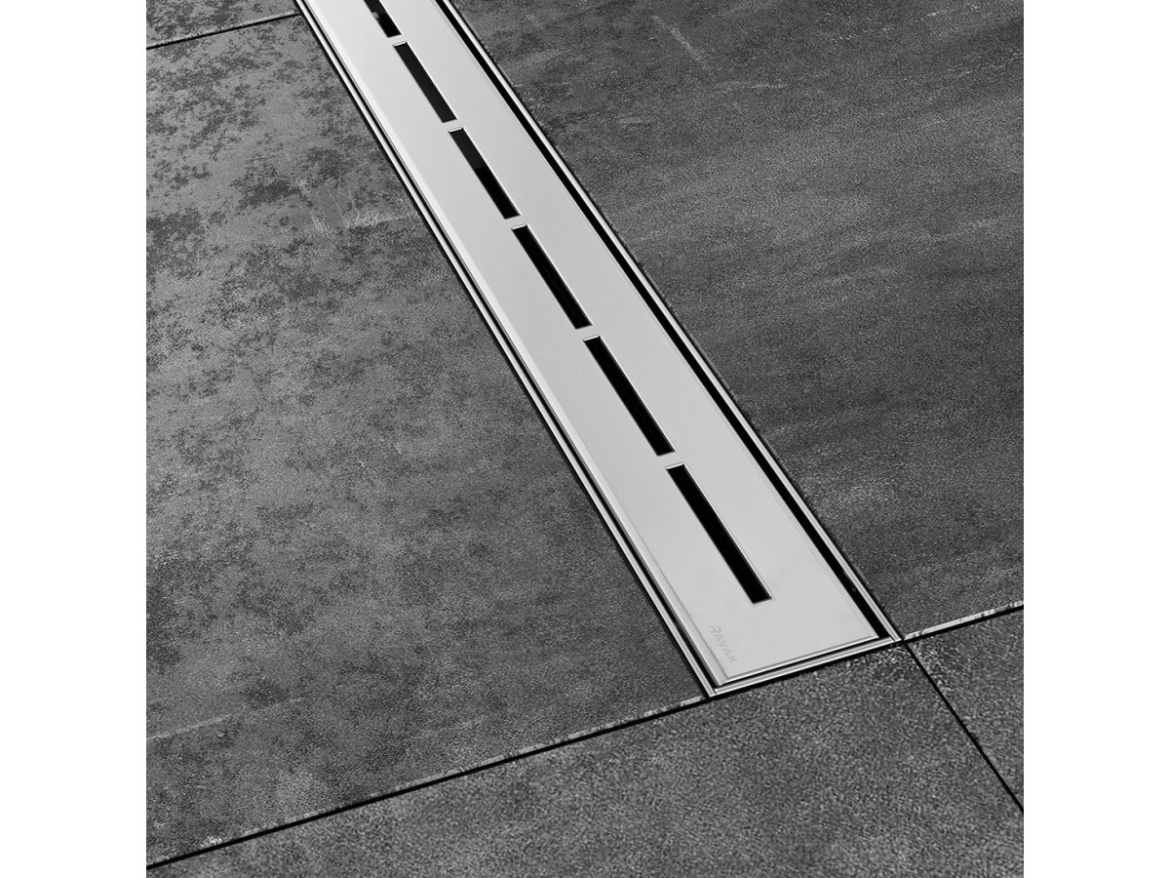Ravak Odtokový žlab Runway 75, černá