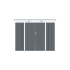 Zahradní domek kovový 2,4 x 1,8 m s pultovou střechou antracit Riwall PRO RMSP 6x8 Anthracite