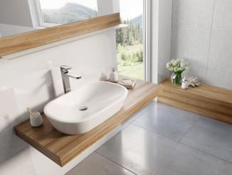 Umyvadla –  Ravak Umyvadlo Ceramic O 60, bez otvoru pro baterii, bez přepadu, bílá