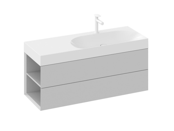 Ravak SD Lite 120 L skrinka pod umývadlo Grey Green