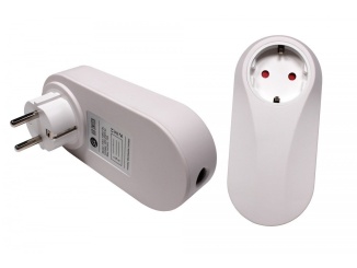 Elektroinstalační materiál –  EcoMaster Externí mezizásuvka s pneuspínačem. 220 -240V, max 10A