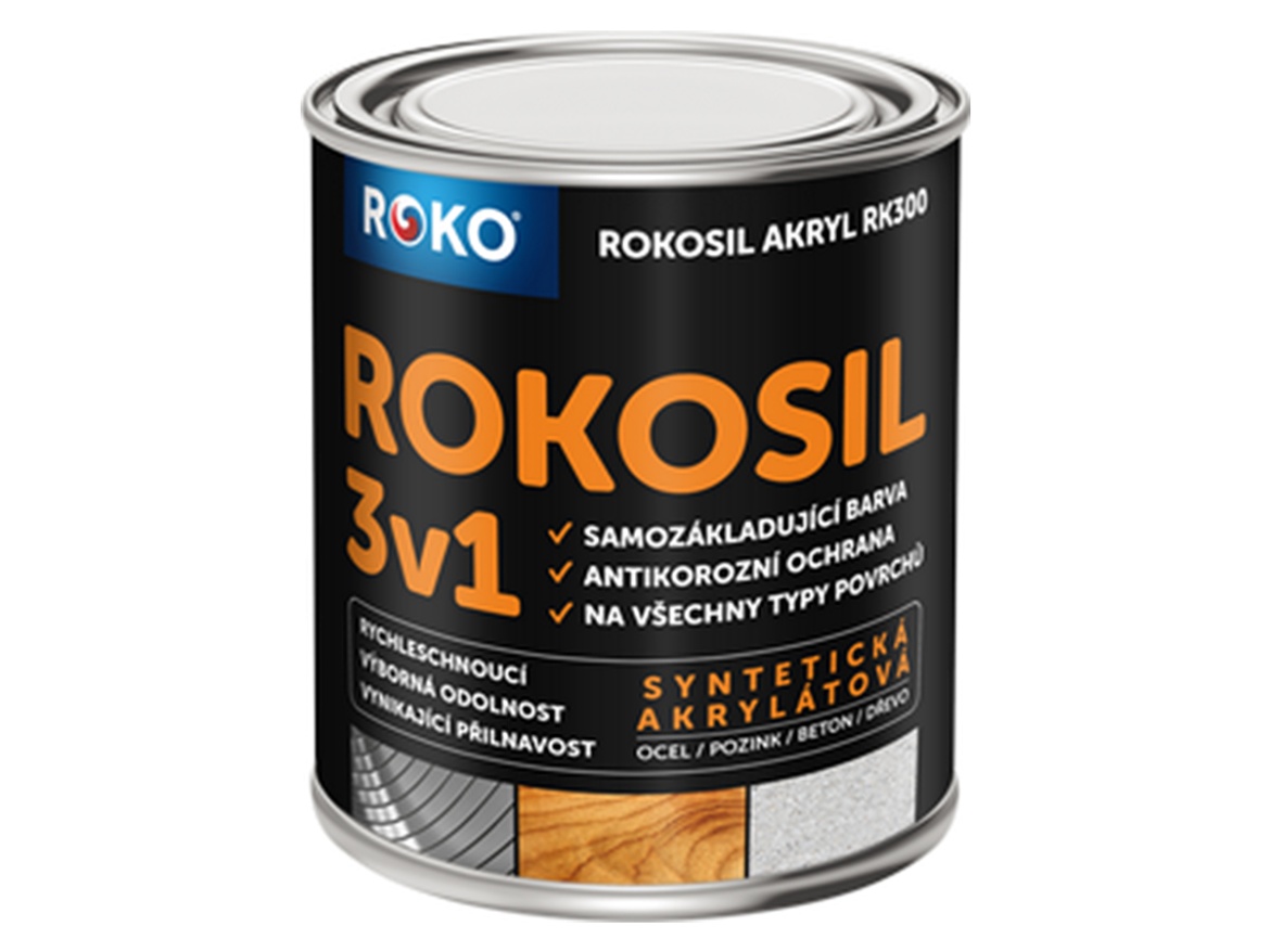 Univerzální barva Rokospol Rokosil 3v1 mat