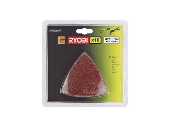 Sada brusných papírů (10 ks) k RMT 1801 M, RMT 1201 M Ryobi RYOBI RAK 10 MT