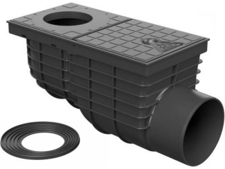 Gajgry –  PP kanalizační vpusť boční černá 125 mm 325 G