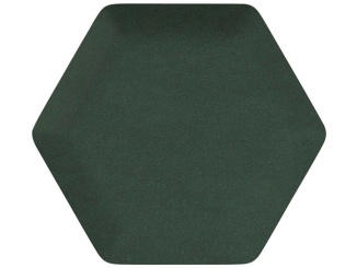 Čalouněné panely –  Scobax Riwiera Hexagon 6x15 cm zelená