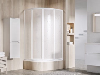 Sprchové kouty –  Ravak SKCP4 90x90, Sabina bílá+pearl
