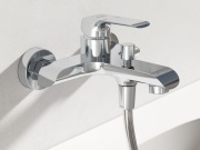 Ravak FL 022.00CR Vanová nástěnná baterie bez sprchového setu, chrom