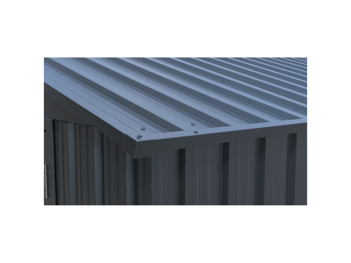 Kovová garáž 3,8 x 6 m se sedlovou střechou Antracit Riwall PRO RMCG 20x13 Anthracite
