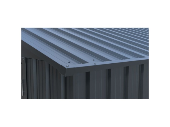 Kovová garáž 3,8 x 6 m se sedlovou střechou Antracit Riwall PRO RMCG 20x13 Anthracite