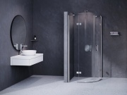 Ravak SMSKK4 90x90, lesk/chróm+transparent