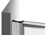 Ravak NSKK3 100x100, biela matná+transparent