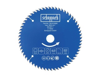 Zpracování dřeva –  Scheppach Pilový kotouč TCT ( 165 x 20 x 1,6 mm, 60 Z )