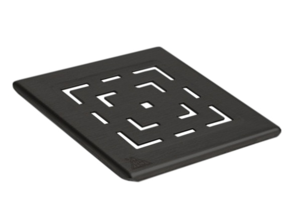 Chuděj ND-Mřížka Black pro nástavec 125 × 125 mm