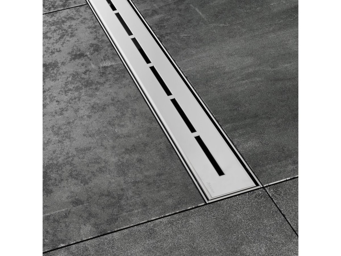 Ravak Odtokový žlab Runway 75, černá