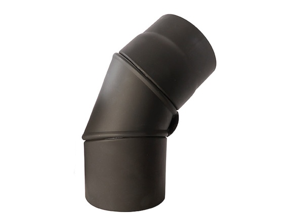 Koleno kouřové Kovokraus 150mm stavitelné / 0 - 90° silnostěnné