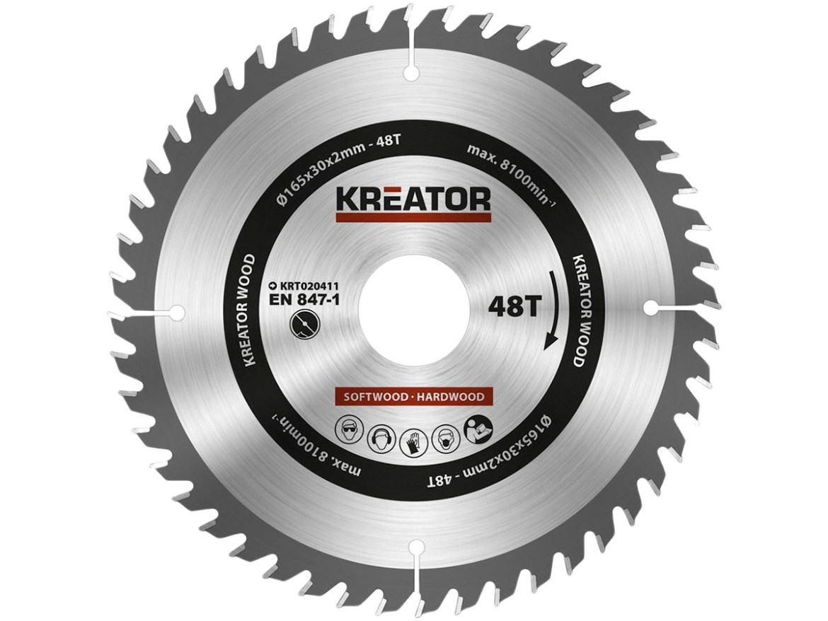 Kreator Pilový kotouč na dřevo 165mm