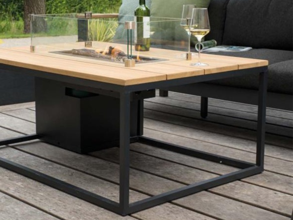 Stůl s plynovým ohništěm COSI Cosiloft 120 Wood