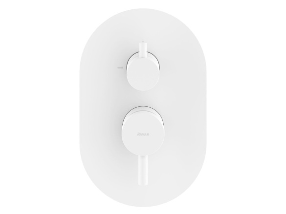 Ravak ES 065.20GB.O2.RB07E Podomietková batéria 2-cestná pre R-box, grafit kefovaný