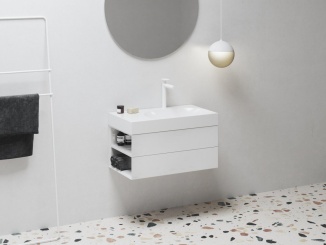 Skříňky –  Ravak SD Lite 80 P skrinka pod umývadlo čierna matná