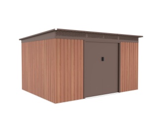 Plechové –  G21 Zahradní domek  GRAH 915 - 340 x 269 cm, hnědý