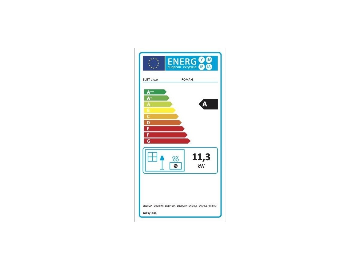 Blist Litinová krbová kamna na dřevo Roma G s troubou na pečení - 13 kW - Red + příslušenství