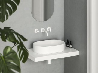 Umyvadla –  Ravak Umyvadlo Ceramic Slim O 55, bez otvoru pro baterii, bez přepadu, bílá matná