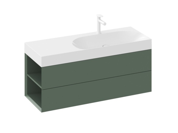 Ravak SD Lite 120 L skrinka pod umývadlo Grey Green