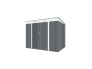 Zahradní domek kovový 2,4 x 1,8 m s pultovou střechou antracit Riwall PRO RMSP 6x8 Anthracite