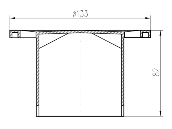 Chuděj ND-Mřížka vysoká PV DN50/84, DN110