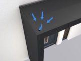 Vchodová stříška Gutta Guttavordach BS PLUS LED strip s bočnicí