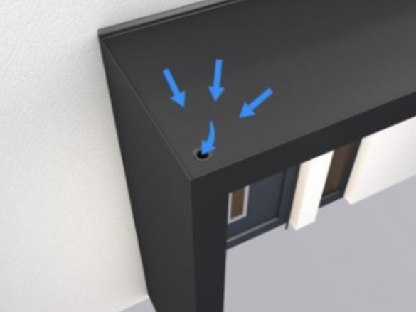 Vchodová stříška Gutta Guttavordach BS PLUS LED strip s bočnicí