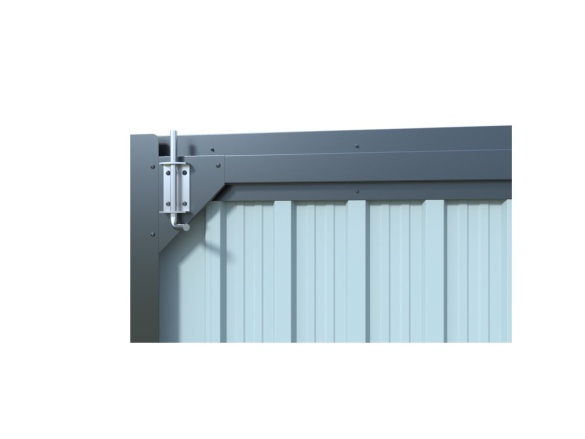 Kovová garáž 3,8 x 6 m se sedlovou střechou Antracit Riwall PRO RMCG 20x13 Anthracite