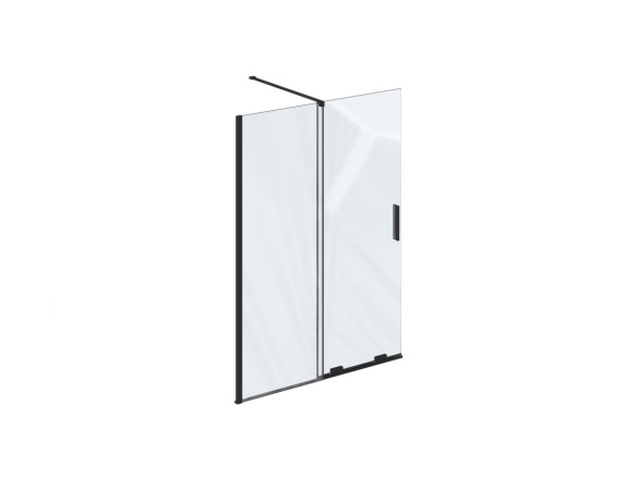 Ravak ROWI 120, černá+transparent