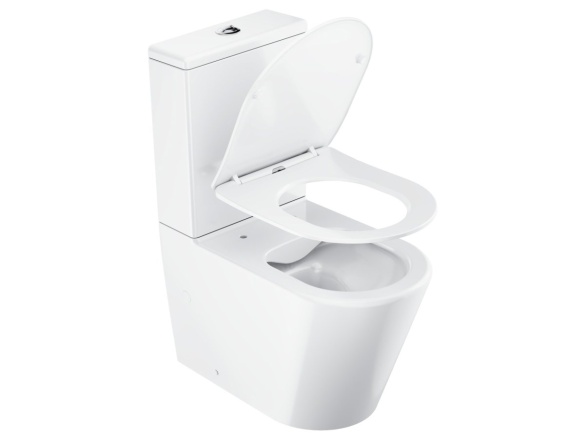 Ravak WC kombi Elegant RimOff set, vario odpad, biela