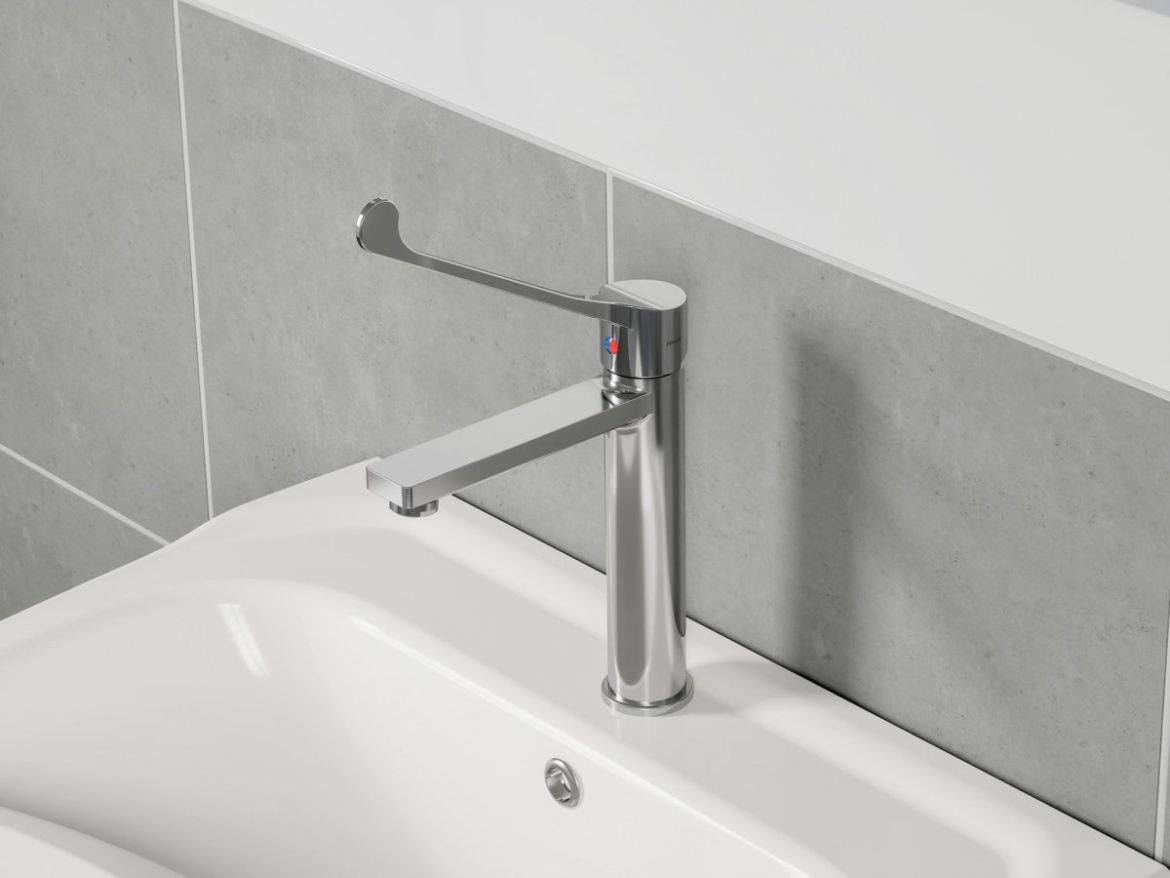 Ravak SF 014.00CR Umývadlová batéria 230 mm, bez odtokovej armatúry, chróm