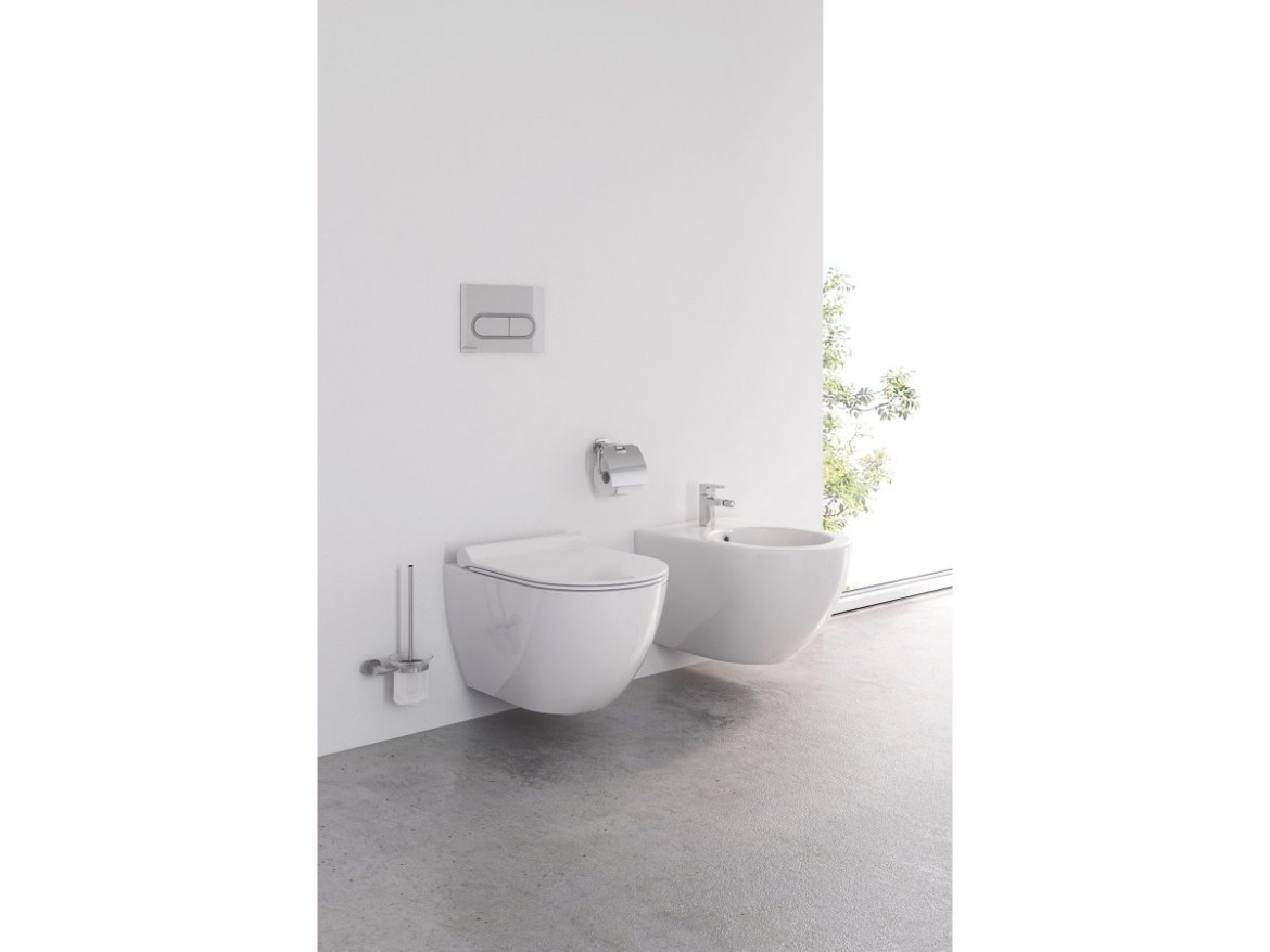 Ravak CR 410.00CR Držiak s nádobkou a WC kefou, chróm