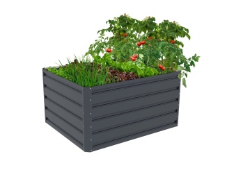 Vyvýšené záhony –  G21 Vyvýšený záhon  Daisy 100 x 80 x 52 cm, plechový, antracitový