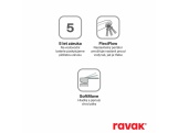 Ravak PU 014.21BLM Umyvadlová stojánková baterie 190 mm bez výpusti, černá matná