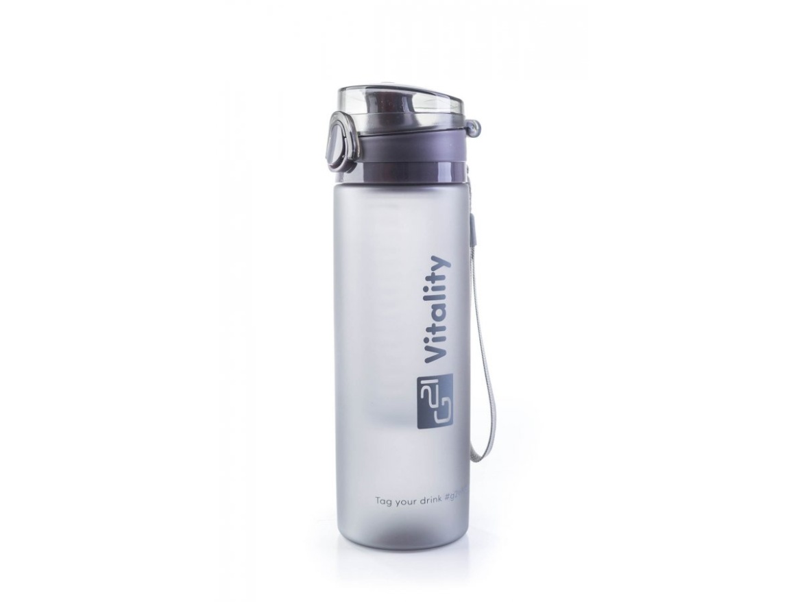G21 Láhev  na smoothie/juice, 600 ml, šedá-zmrzlá