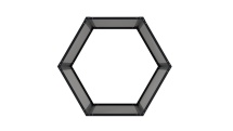 G21 Přístřešek na dřevo HEX 53 - 92 x 60 cm, antracitový