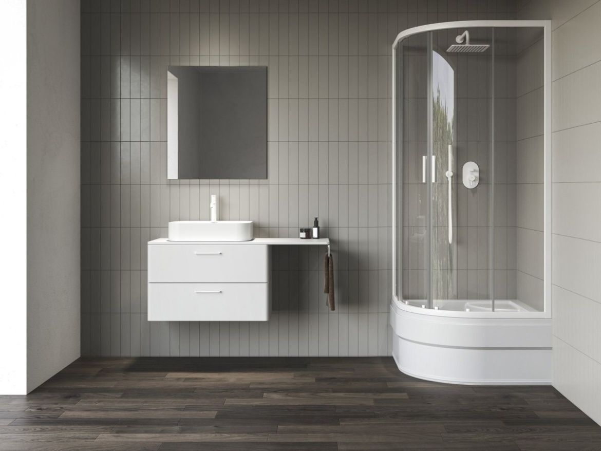 Ravak NBLCP4 Sabina 90x90, lesk+transparent