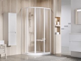 Ravak SKCP4 90x90 195, čierna+pearl