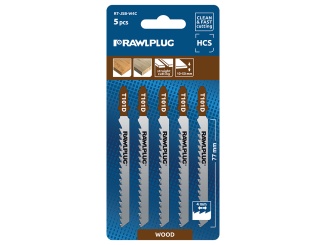 Příslušenství –  Rawlplug Pilový list do přímočaré pily na dřevo 4 mm