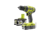 Aku bezuhlíkový 18 V šroubovák/vrtačka + 1x 2Ah + 1x 5Ah baterie + nabíječka ONE+ Ryobi RYOBI R18DD7-252S