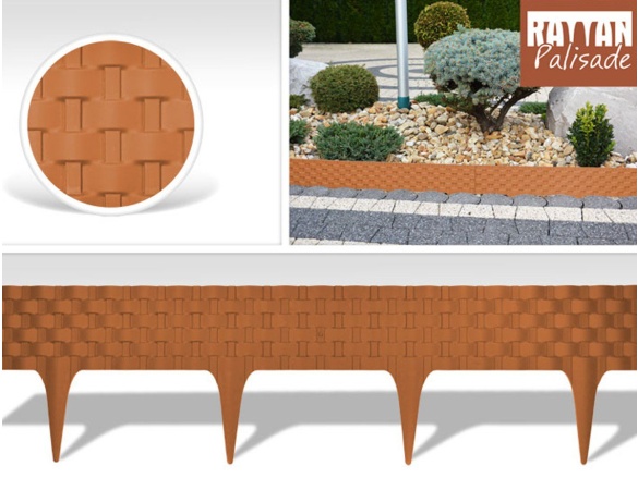 Zahradní palisáda Gardenplast Rattanpalisade