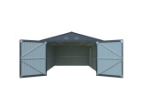 Kovová garáž 3,8 x 6 m se sedlovou střechou Antracit Riwall PRO RMCG 20x13 Anthracite