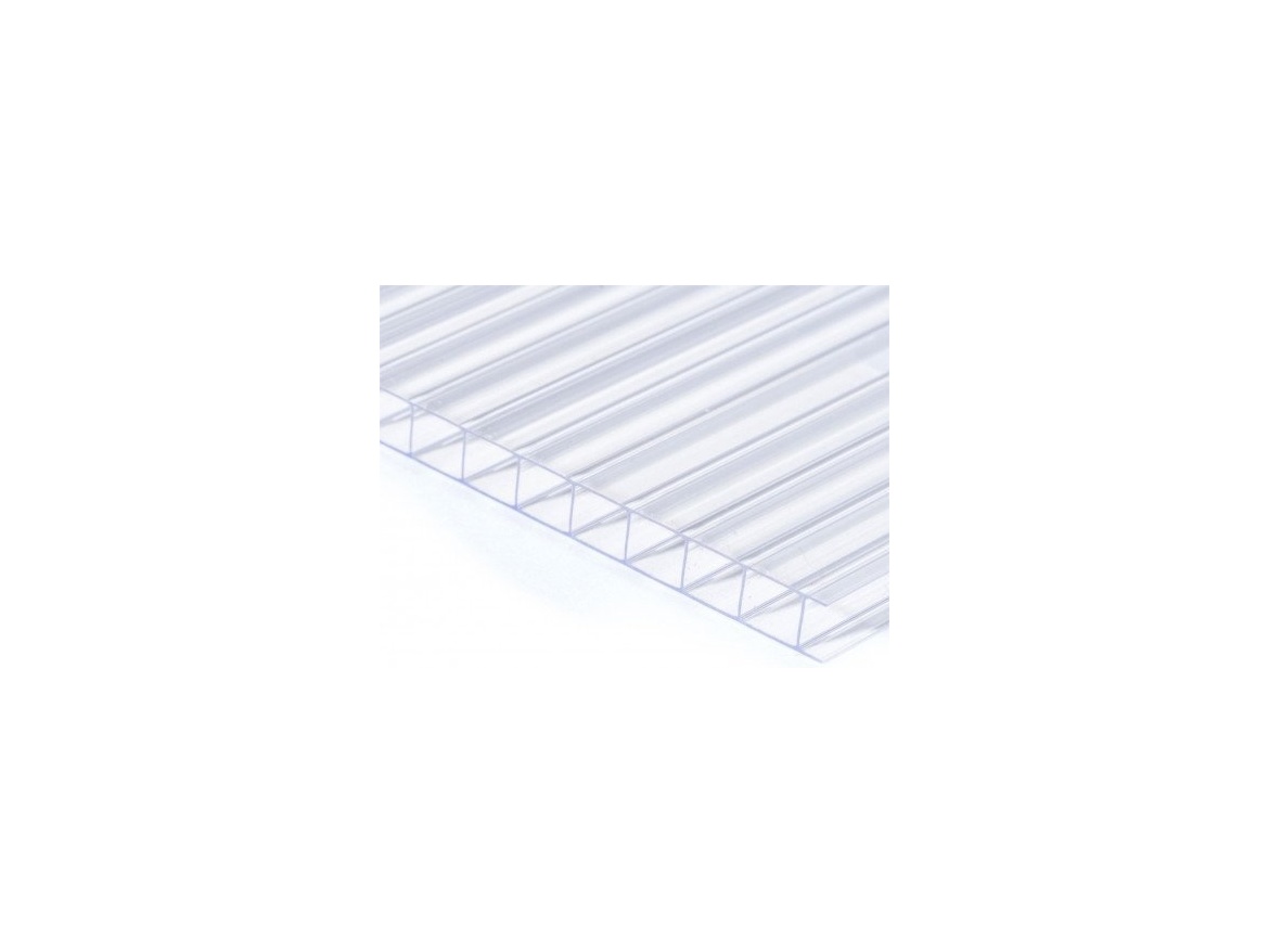 Lexan Polykarbonátová komůrková deska 4 MM ČIRÁ, 2 stěny