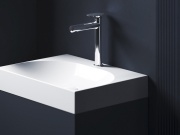 Ravak SG 014.20BLM Umývadlová batéria 255 mm bez odtokovej armatúry, čierna matná