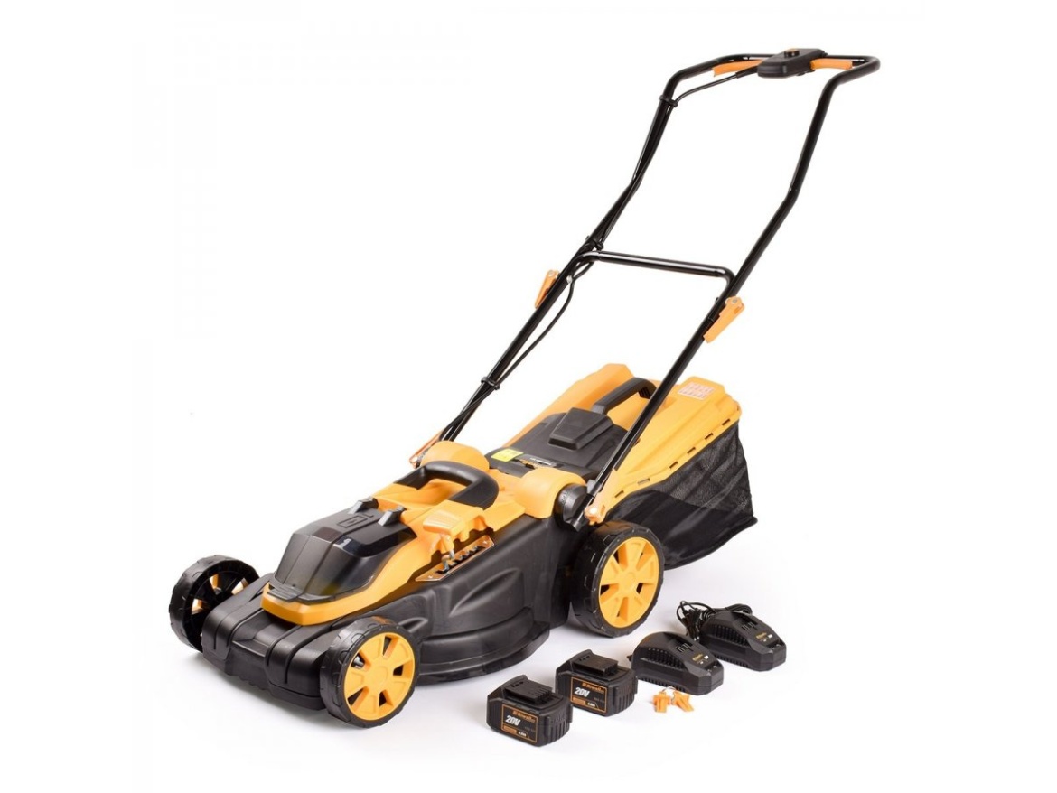 Akumulátorová travní sekačka 20 V (bez baterie a nabíječky) Riwall PRO RALM 3820
